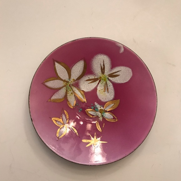 Mid Century Enamel Decorative Bowl - Picture 2 of 8